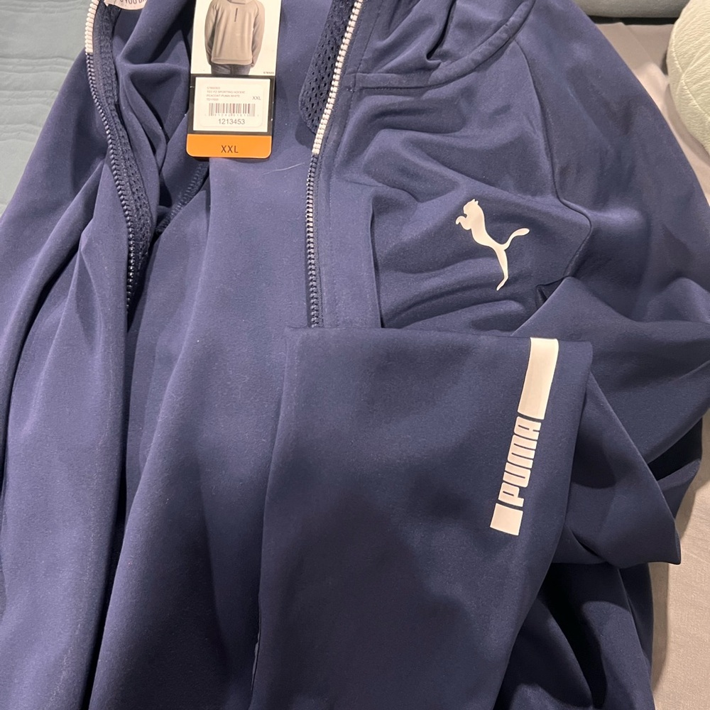 Puma Navy Full-Zip Jacket